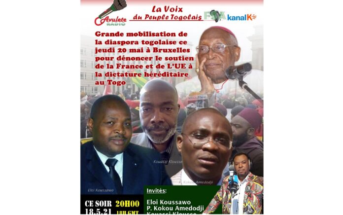 Grande mobilisation de la diaspora togolaise à Bruxelles : La Voix du Peuple du 18 mai en parle
