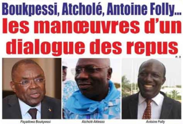 Togo : Boukpessi, Atcholé, Antoine Folly… les manœuvres d’un dialogue des repus