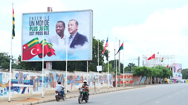 Recep Tayyip Erdogan est arrivé au Togo