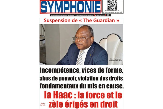 Togo / Suspension de « The Guardian » : La HAAC, la force et le zèle érigés en droit !