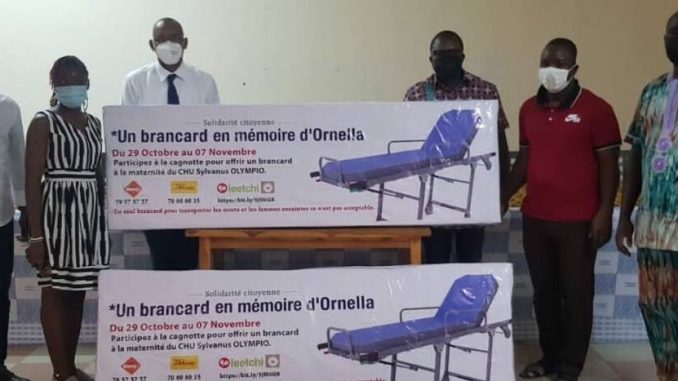 Togo: deux brancards en mémoire d’Ornella Laine à jamais!