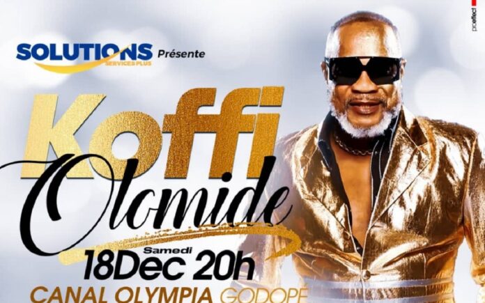 Togo- Koffi Olomide en concert dîner à Lomé  ce 18 décembre