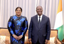 La Présidente de l’Assemblée nationale reçue par le chef de l’État ivoirien