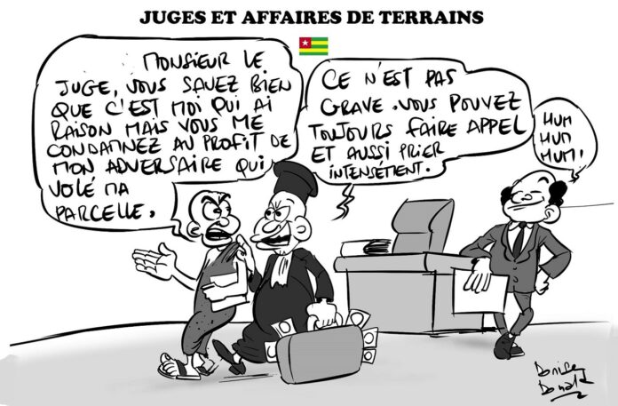 Togo- Foncier : Juges véreux et Etat complice