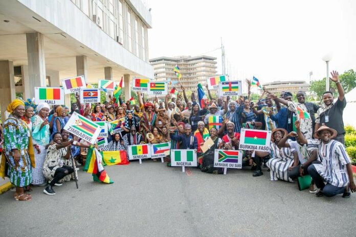 Photos the International African Textile Fair in Togo