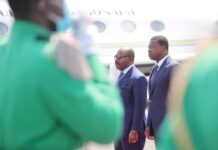 Le chef de l’Etat en visite officielle au Gabon