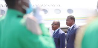 Le chef de l’Etat en visite officielle au Gabon