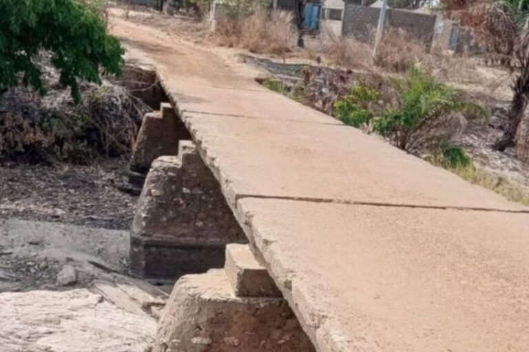 Togo : un pont de fortune choque le monde à Kara