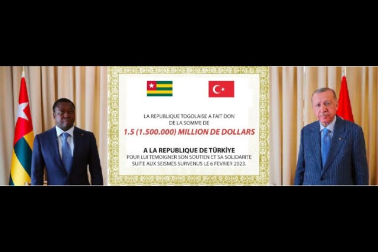 Togo : ce don de 900 millions à la Turquie qui divise les Togolais