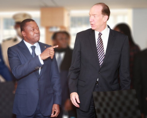 David Malpass, Président du Groupe de la Banque mondiale, en visite à Lomé du 31 mars au 1er avril