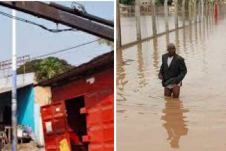 Togo : les dégâts des inondations après le déguerpissement des kiosques