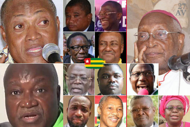 Quelques têtes de l'opposition togolaise