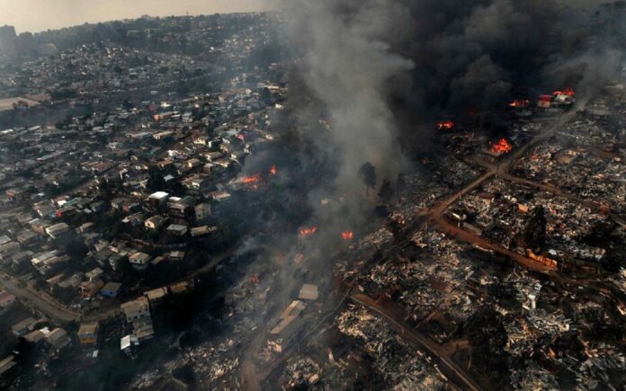 Chili – De Violents incendies font une centaine de morts